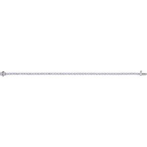 14K White Gold 6 CTW Lab-Grown Diamond Lightweight Line 7" Bracelet – image 3