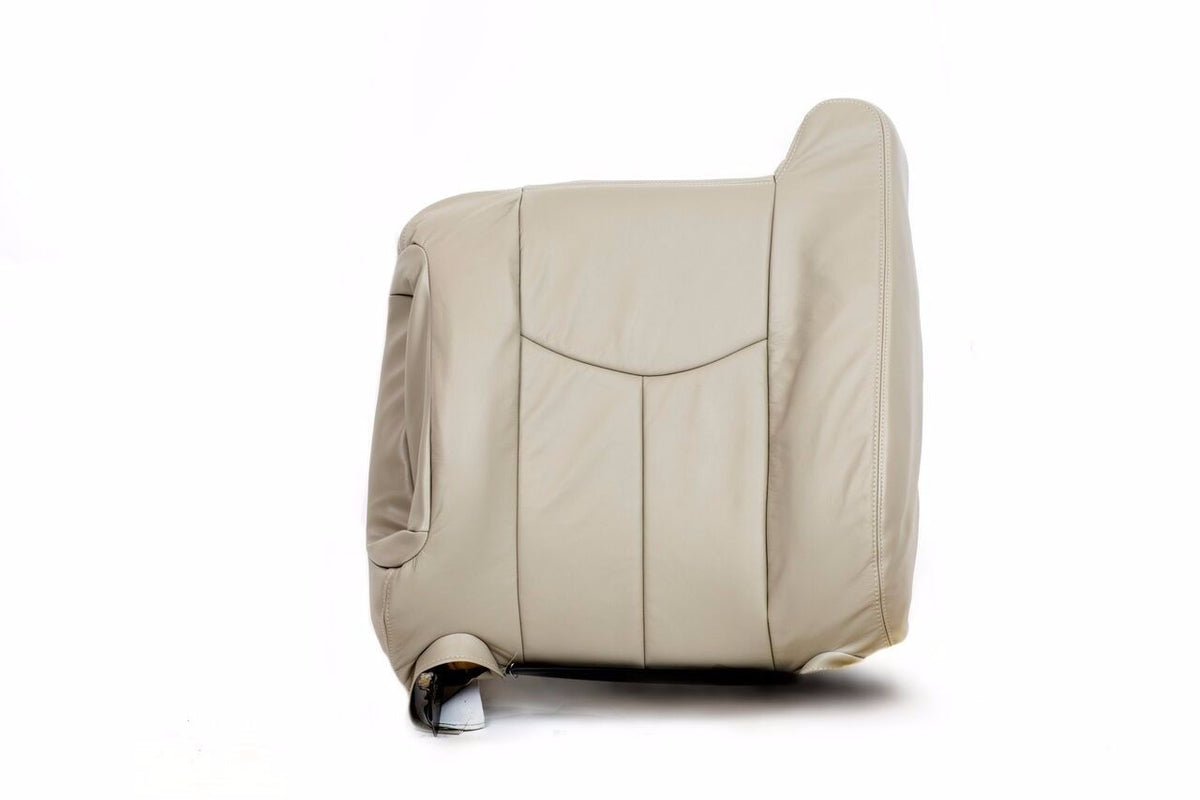 2003 2004 2005 2006 Chevy Suburban Tahoe Top Back Leather Seat Cover Light Tan