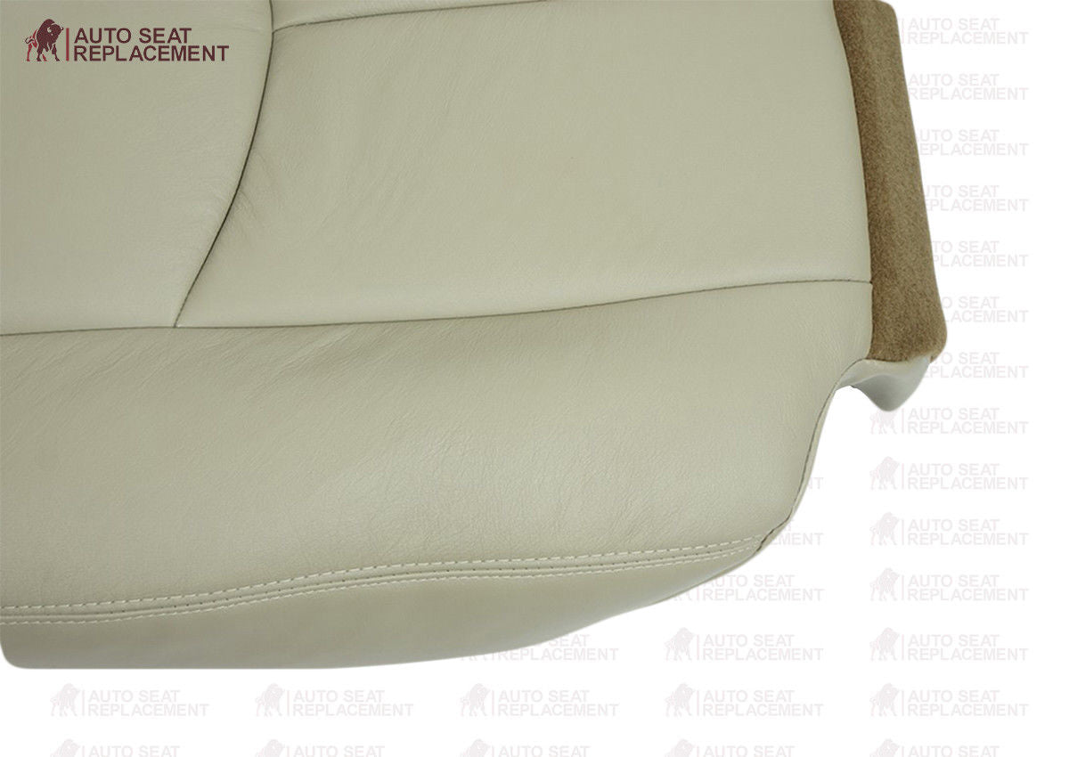2003 2004 2005 2006 GMC Yukon Driver and Passenger Bottom Leather Seat Cover Tan