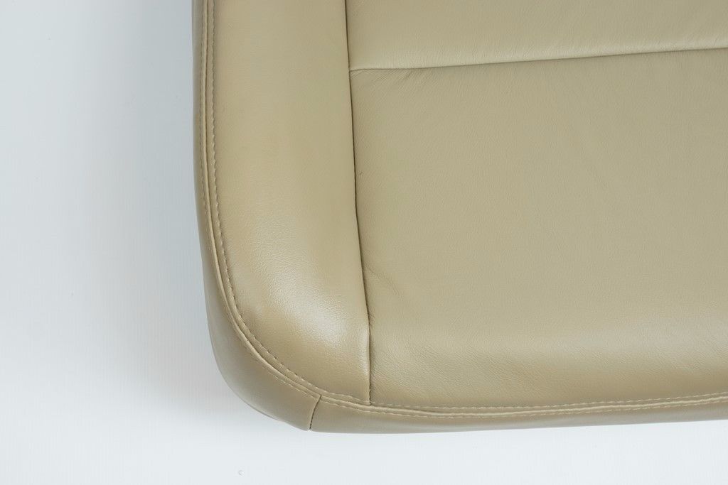 2002 - 2007 Ford F250 F350 Lariat Bottom Leather Seat Cover Passenger side TAN"