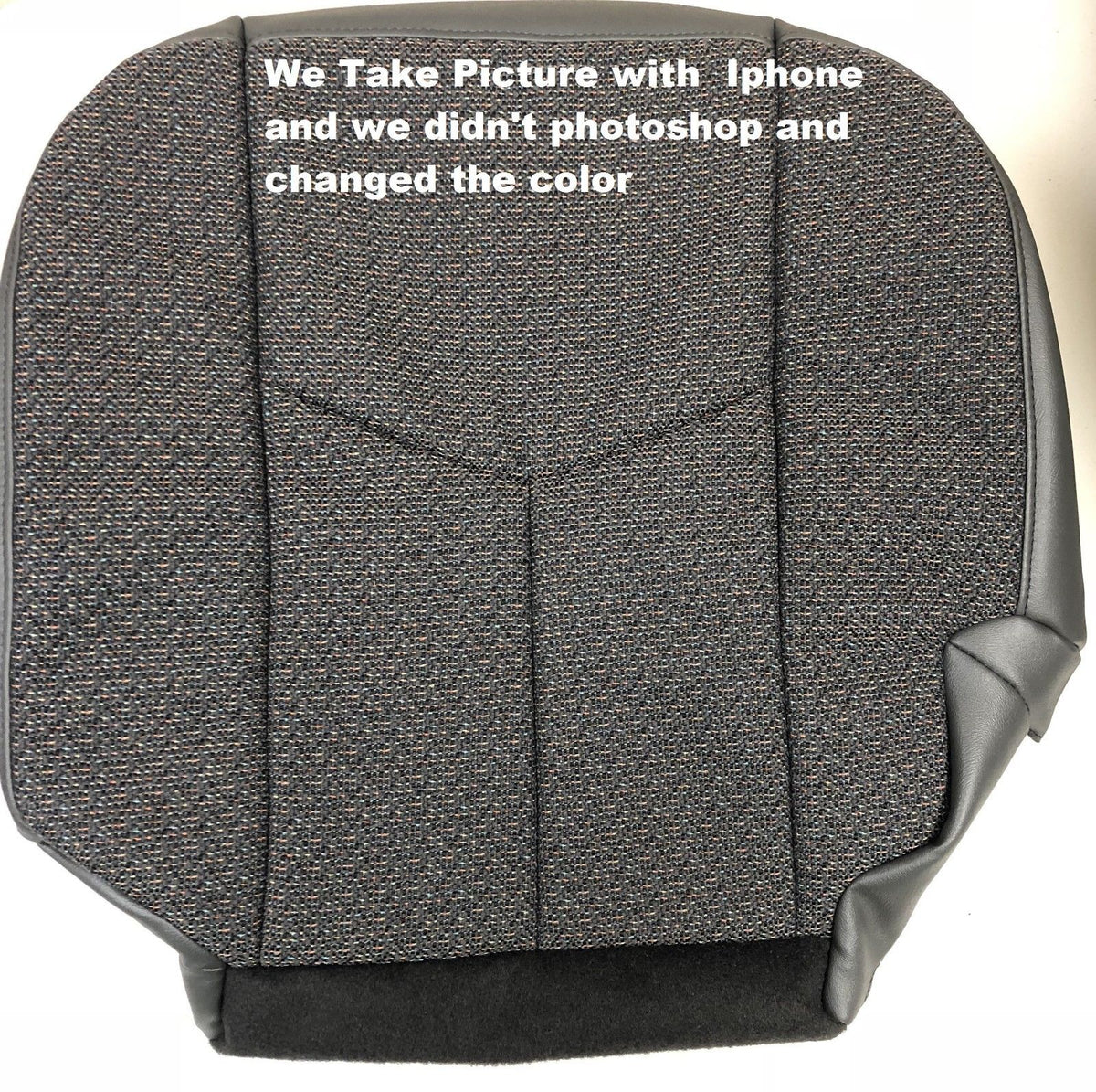 2003-2004-2005-2006- 2007 Chevy Silverado Driver/Passenger Bottom Cloth Seat Cover Dark Gray
