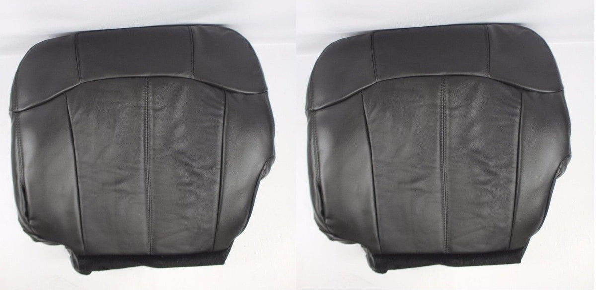2000-2001-2002 Chevy Silverado Seat Cover in Dark Gray: Choose Leather or Vinyl