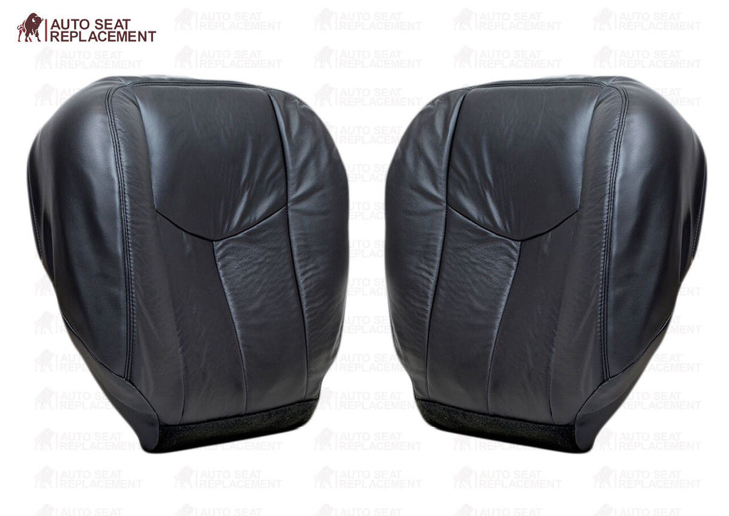 2003 2004 2005 2006 Chevy Avalanche Driver Passenger Bottom Seat Cover Dark Gray