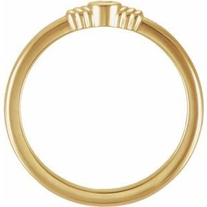 10K Yellow Gold Engravable Stackable Ring – image 2