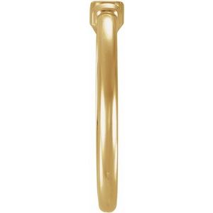 10K Yellow Gold Engravable Stackable Ring – image 3