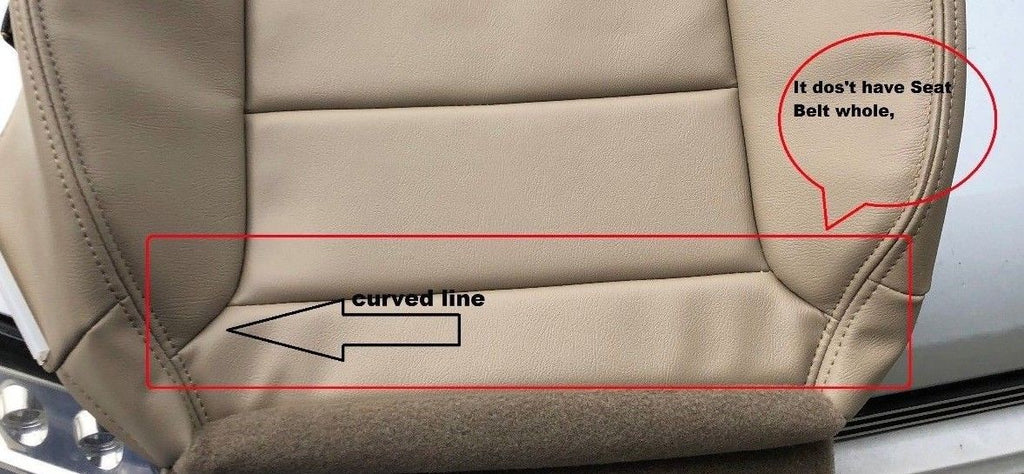 2005 2006 2007 Ford F250 F350 Lariat Extended Cab-Passenger Bottom Seat Cover-Tan