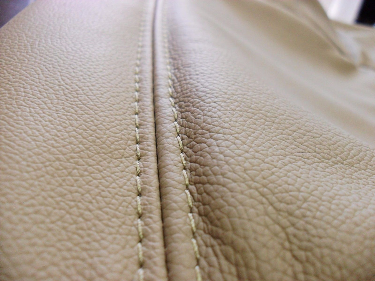 2002 - 2007 Ford F250 F350 Lariat Driver Bottom Leather Seat Cover Parchment TAN