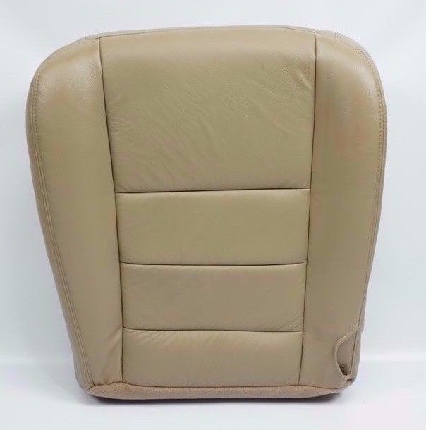 2002-2007 Ford F250 F350 Lariat Driver& Passenger Bottom Leather Seat Cover Tan