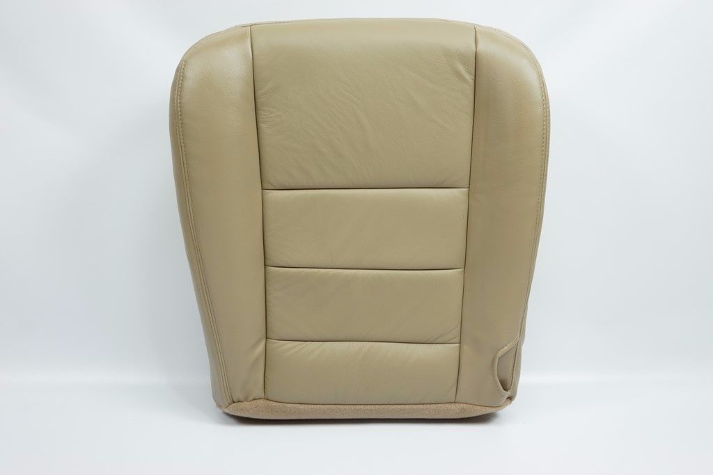 2002-2007 Ford F250 F350 Lariat Driver& Passenger Bottom Leather Seat Cover Tan