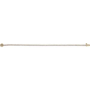 14K Yellow Gold 4 CTW Lab-Grown Diamond Lightweight Line 7" Bracelet – image 3