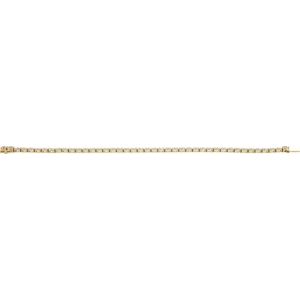 14K Yellow Gold 12 CTW Lab-Grown Diamond Lightweight Line 7" Bracelet – image 4