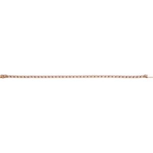 14K Rose Gold 10 CTW Lab-Grown Diamond Lightweight Line 7" Bracelet – image 4