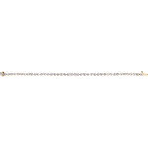14K Yellow Gold 8 CTW Lab-Grown Diamond Lightweight Line 7" Bracelet – image 2