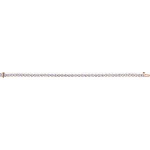 14K Rose Gold 8 CTW Lab-Grown Diamond Lightweight Line 7" Bracelet – image 3
