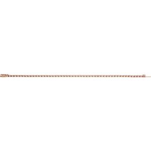 14K Rose Gold 6 CTW Lab-Grown Diamond Lightweight Line 7" Bracelet – image 4