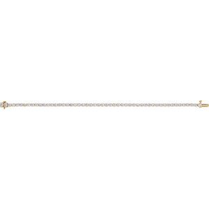 14K Yellow Gold 6 CTW Lab-Grown Diamond Lightweight Line 7" Bracelet – image 3