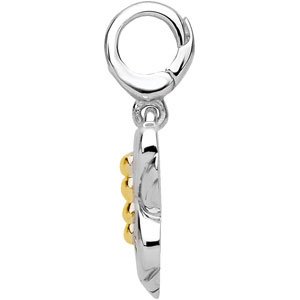 Sterling Silver & 14K Yellow Gold Butterfly Charm/Pendant – image 2