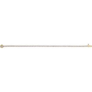 14K Yellow Gold 5 CTW Lab-Grown Diamond Lightweight Line 7" Bracelet – image 3