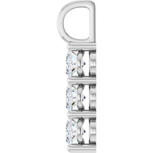 18K White Gold 7x5 mm Oval Pendant Mounting – image 5