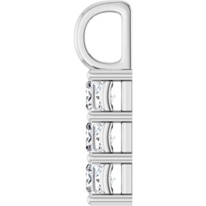 10K White Gold 3.5x3.5 mm Square Pendant Mounting – image 5