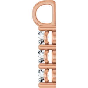 10K Rose Gold 4.4 mm Round Pendant Mounting – image 5