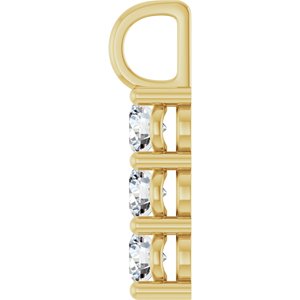 14K Yellow Gold 4.4 mm Round Pendant Mounting – image 5