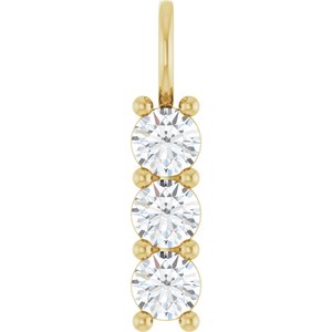 10K Yellow Gold 4.4 mm Round Pendant Mounting