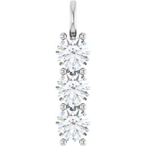 Sterling Silver 8.8 mm Round Pendant Mounting