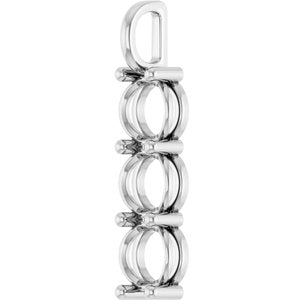 Platinum 8.8 mm Round Pendant Mounting – image 4
