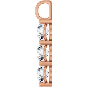 14K Rose Gold 8.8 mm Round Pendant Mounting – image 5