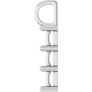 Platinum 5x5 mm Asscher Pendant Mounting – image 6
