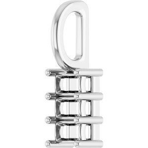 Continuum Sterling Silver 3.25x2 mm Straight Baguette Pendant Mounting – image 4