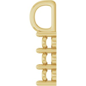 10K Yellow Gold 5x3 mm Oval Pendant Mounting – image 6