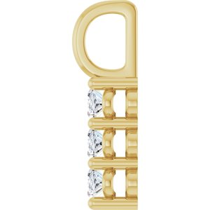 18K Yellow Gold 5x3 mm Oval Pendant Mounting – image 5