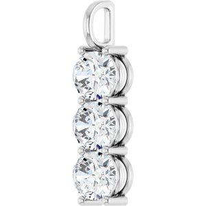 10K White Gold 11x9 mm Oval Pendant Mounting – image 3