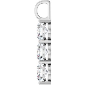 18K White Gold 11x9 mm Oval Pendant Mounting – image 5