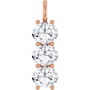 18K Rose Gold 11x9 mm Oval Pendant Mounting