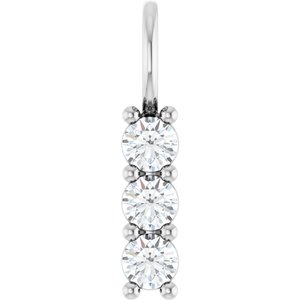 Sterling Silver 3.2 mm Round Pendant Mounting