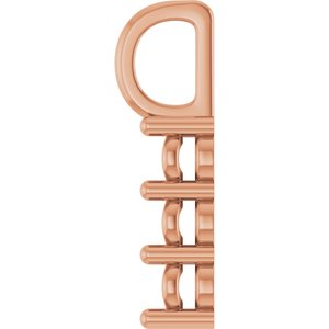10K Rose Gold 3.2 mm Round Pendant Mounting – image 6