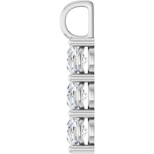 Continuum Sterling Silver 8.5x6.5 mm Elongated Cushion Pendant Mounting – image 5