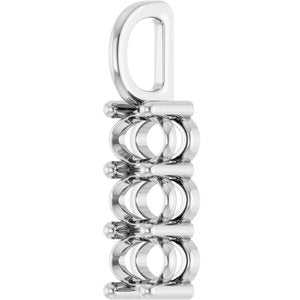 Sterling Silver 5x3.5 mm Oval Pendant Mounting – image 4