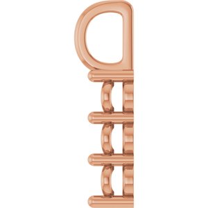 10K Rose Gold 5x3.5 mm Oval Pendant Mounting – image 6