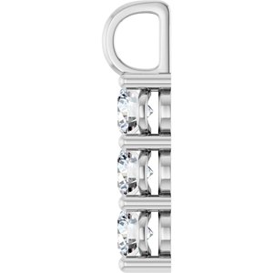 10K White Gold 5.2 mm Round Pendant Mounting – image 5