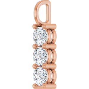 14K Rose Gold 5.2 mm Round Pendant Mounting – image 3