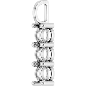 Sterling Silver 5.2 mm Round Pendant Mounting – image 4