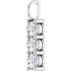 10K White Gold 5.2 mm Round Pendant Mounting – image 3