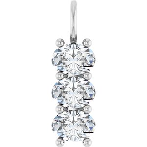 Continuum Sterling Silver 7.5x5.5 mm Oval Pendant Mounting