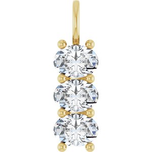 18K Yellow Gold 7.5x5.5 mm Oval Pendant Mounting