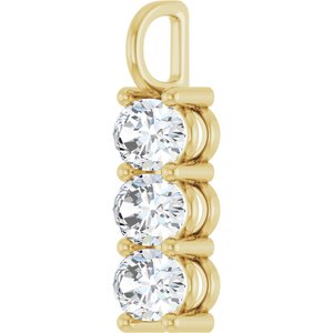 14K Yellow Gold 7.5x5.5 mm Oval Pendant Mounting – image 3