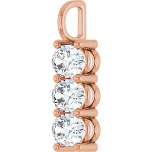 10K Rose Gold 7.5x5.5 mm Oval Pendant Mounting – image 3